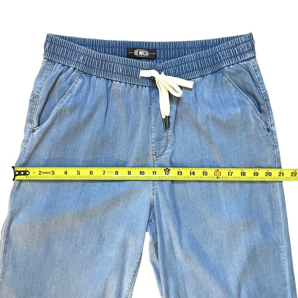 Rewash Light Blue Wide Leg Pants - Picture 5 of 10